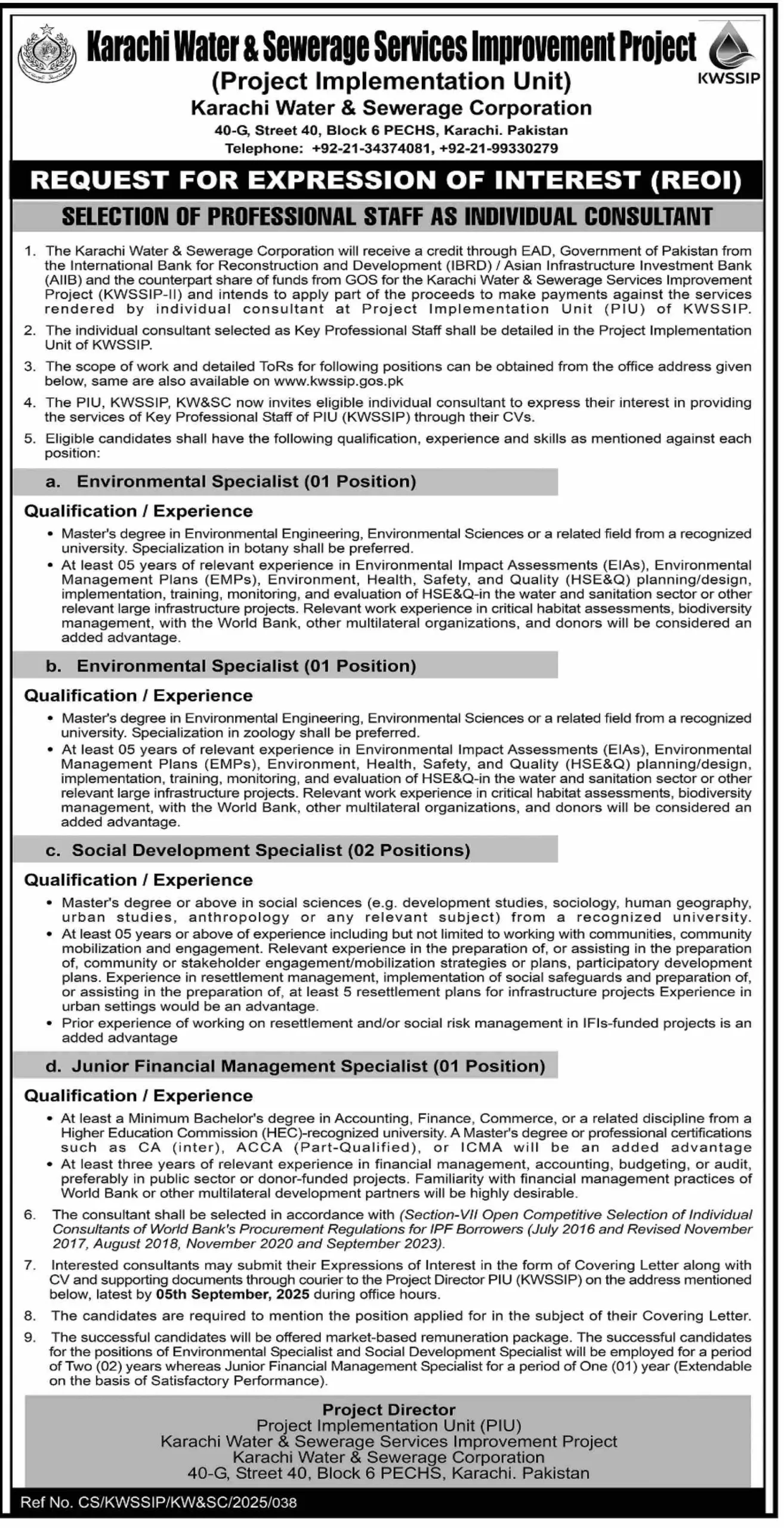 KWSC Jobs 2025 Advertisement