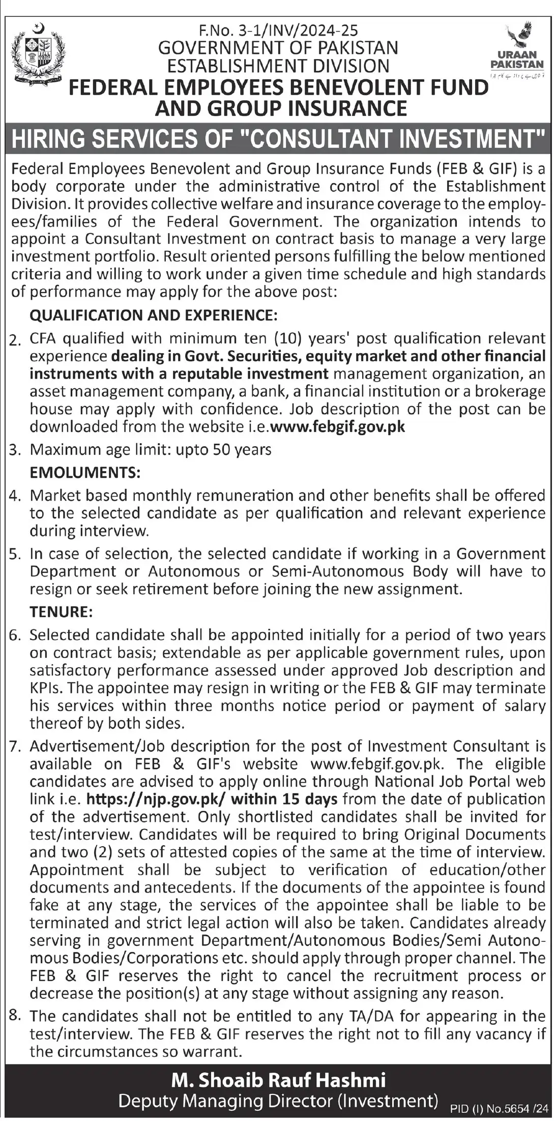 Federal Employees Benevolent And Group Insurance Funds Jobs 2025 Advertisements