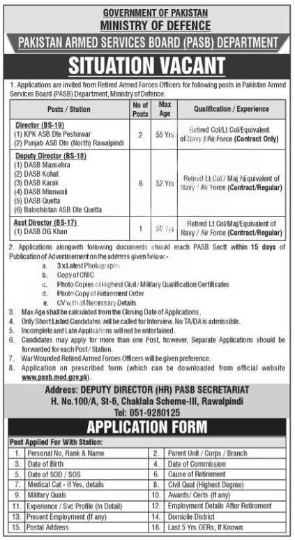 PASB Jobs 2025 Today Advertisement