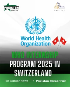 Check WHO World Health Organization Internship 2025 Advertisement