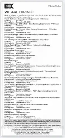 Bank of Khyber Jobs 2025 Advertisement
