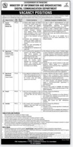 Digital Communication Department Islamabad Jobs 2025 Advertisement