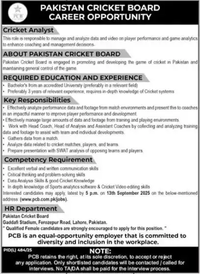 PCB Jobs 2025 Today Advertisement