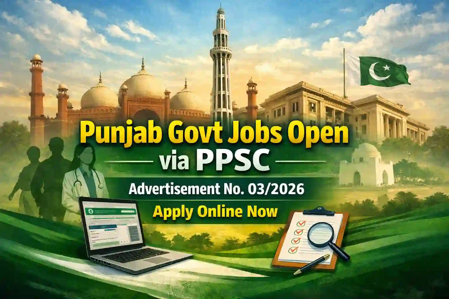 Punjab Govt Jobs Open via PPSC Advertisement No. 03