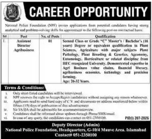 Latest NPF Jobs 2026 – Government Career Opportunities in Pakistan Advertisement