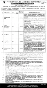Punjab Wildlife and Parks Department Jobs 2026 – Latest Project Vacancies, Eligibility & Apply Process Ad