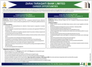 Zarai Taraqiati Bank Limited Jobs 2026 | Online Application & Eligibility Guide Ad